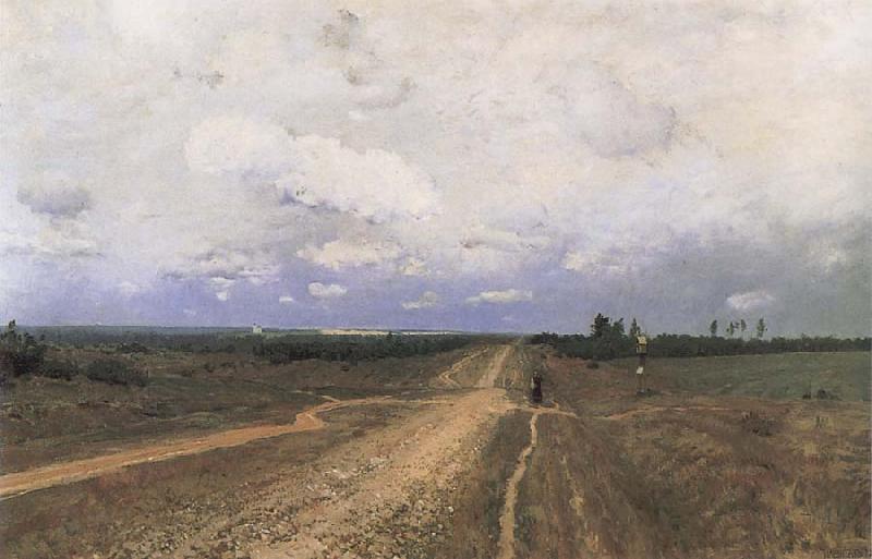 Isaac Levitan The Vladimirka Road oil painting picture